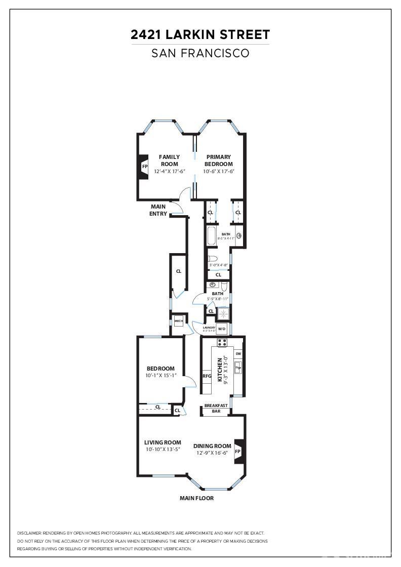 2421 Larkin Street San Francisco, CA 94109 - Photo 29 of 29 a picture of a floor plan