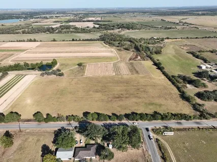 an aerial view of beach and ocean