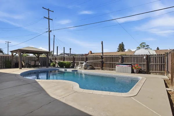 a view of a house with pool