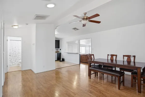 a view of a livingroom with furniture and window