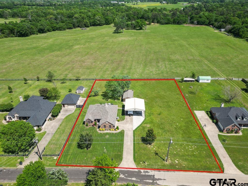 863 County Road 2950 Alba, TX 75410 - Photo 3 of 33 an aerial view of a football ground