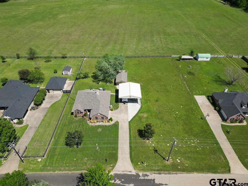 863 County Road 2950 Alba, TX 75410 - Photo 32 of 33 an aerial view of a house with a garden