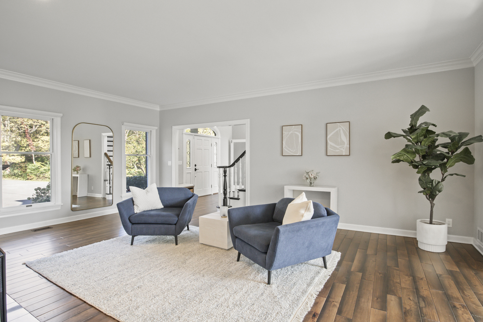 36W669 Crane Road St. Charles, IL 60174 - Photo 6 of 62 a living room with furniture and a potted plant