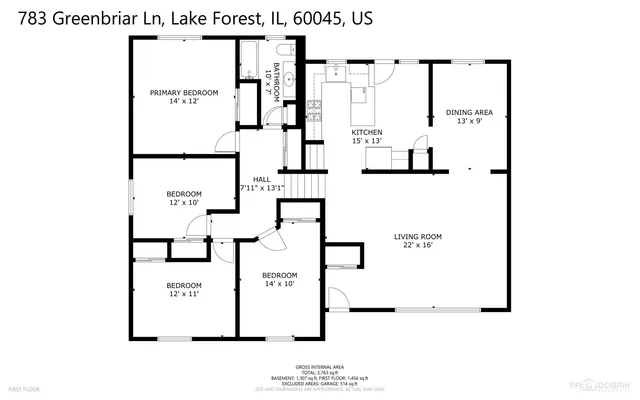 $739,000 | 783 Greenbriar Lane, Lake Forest, IL 60045
