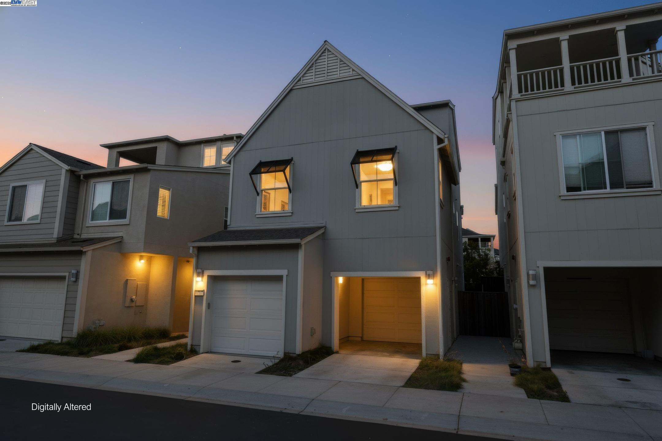 a front view of a house with yard