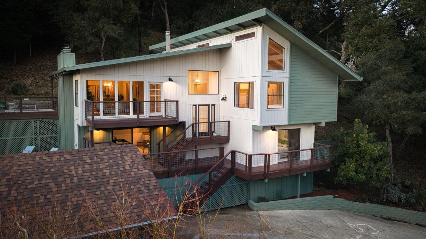 231 Nelson Road Scotts Valley, CA 95066 - Photo 2 of 54 a front view of a house with balcony