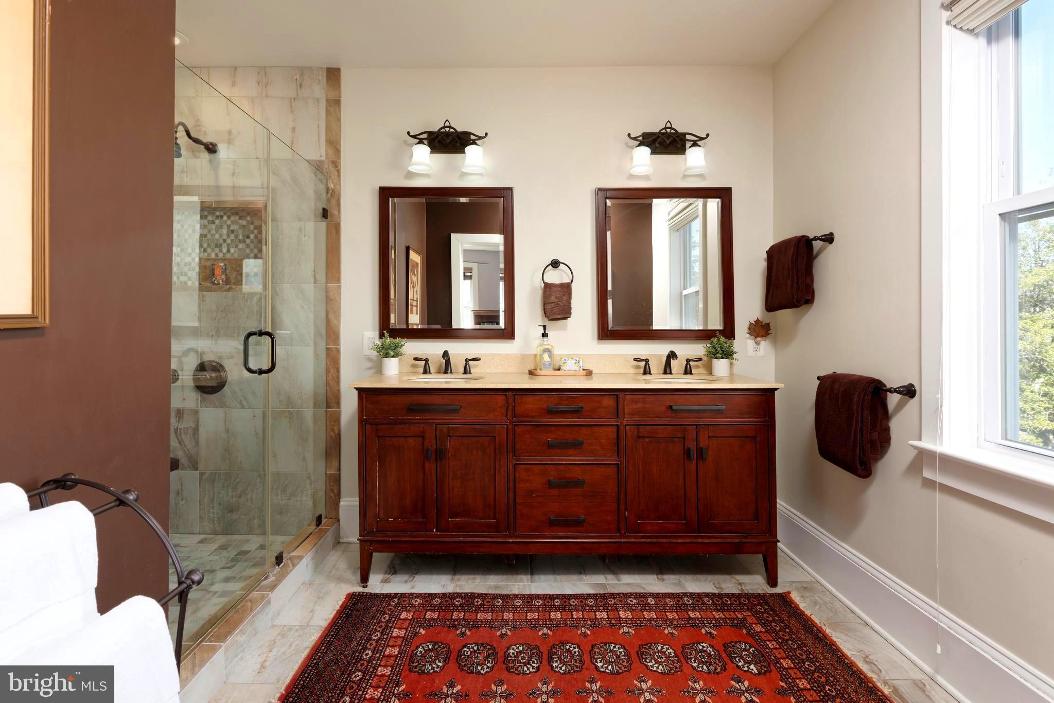 4048 Rectortown Road Marshall, VA 20115 - Photo 21 of 52 a bathroom with a tub a sink and mirror