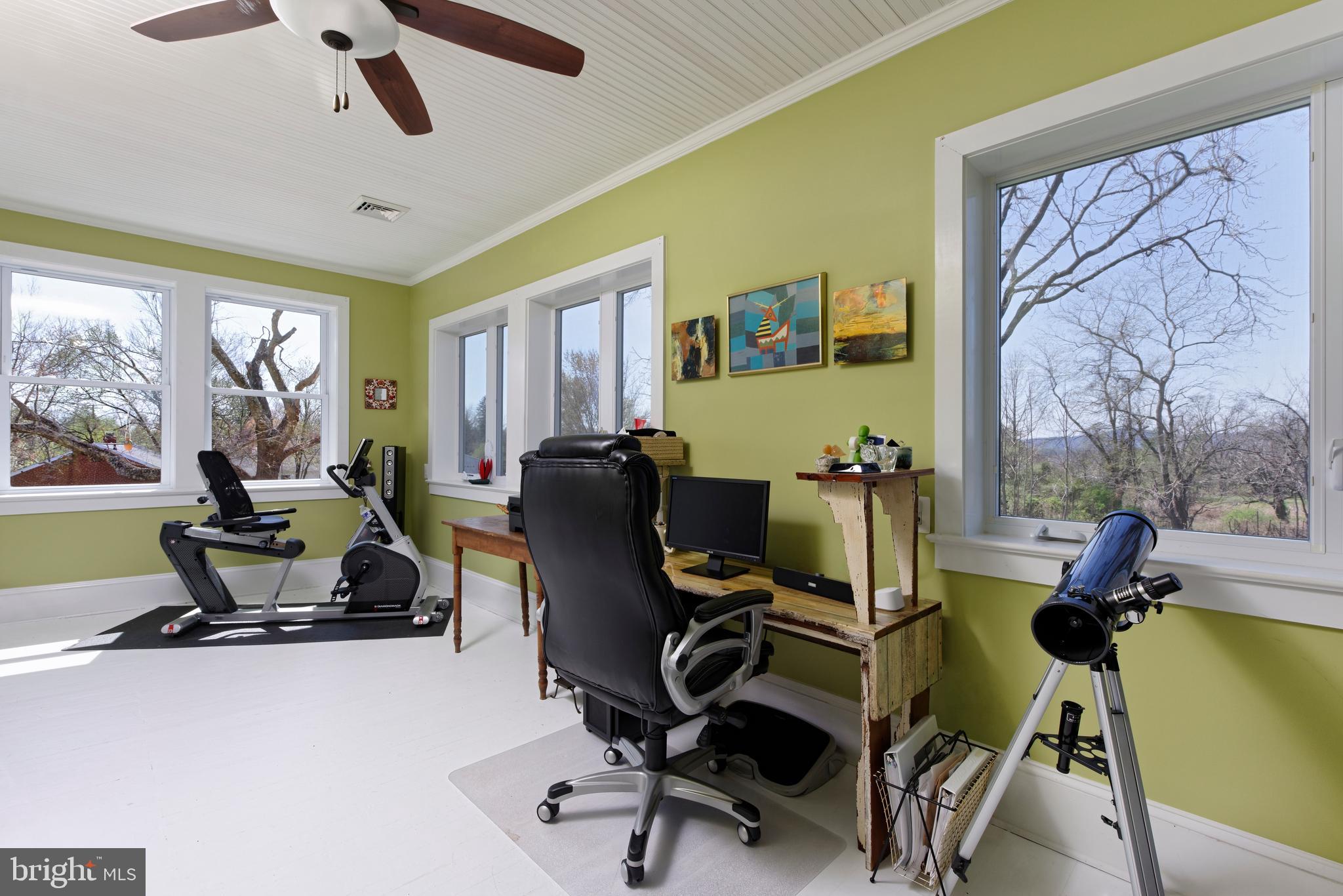 4048 Rectortown Road Marshall, VA 20115 - Photo 26 of 52 a view of a workspace with furniture and a window
