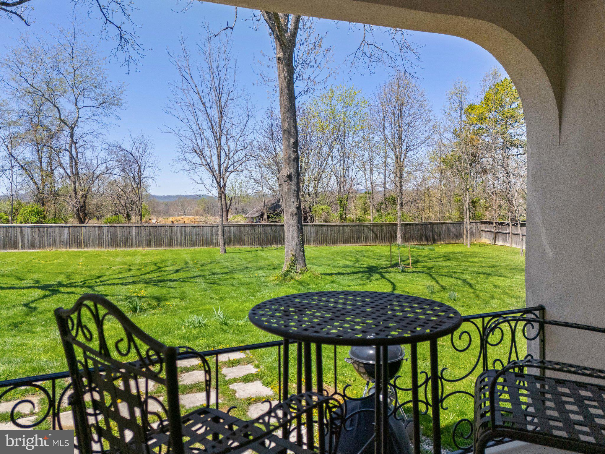 4048 Rectortown Road Marshall, VA 20115 - Photo 31 of 52 a view of a chairs and table in patio with a yard