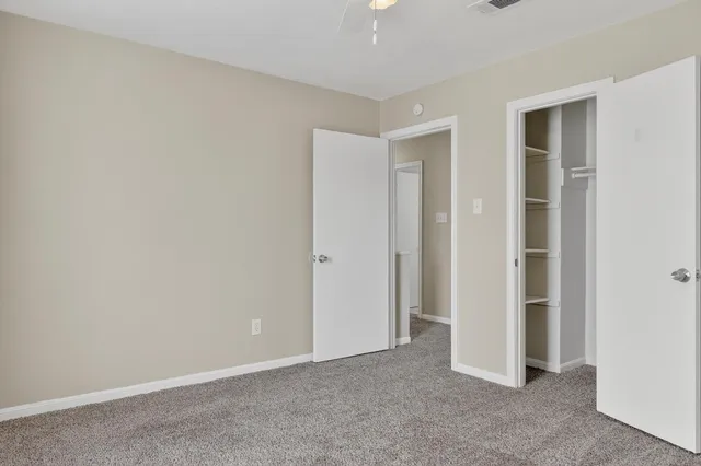 a view of an empty room