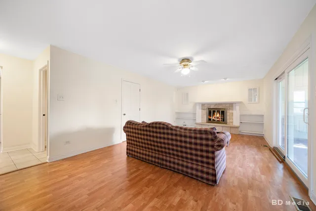 a view of livingroom with furniture and wooden floor