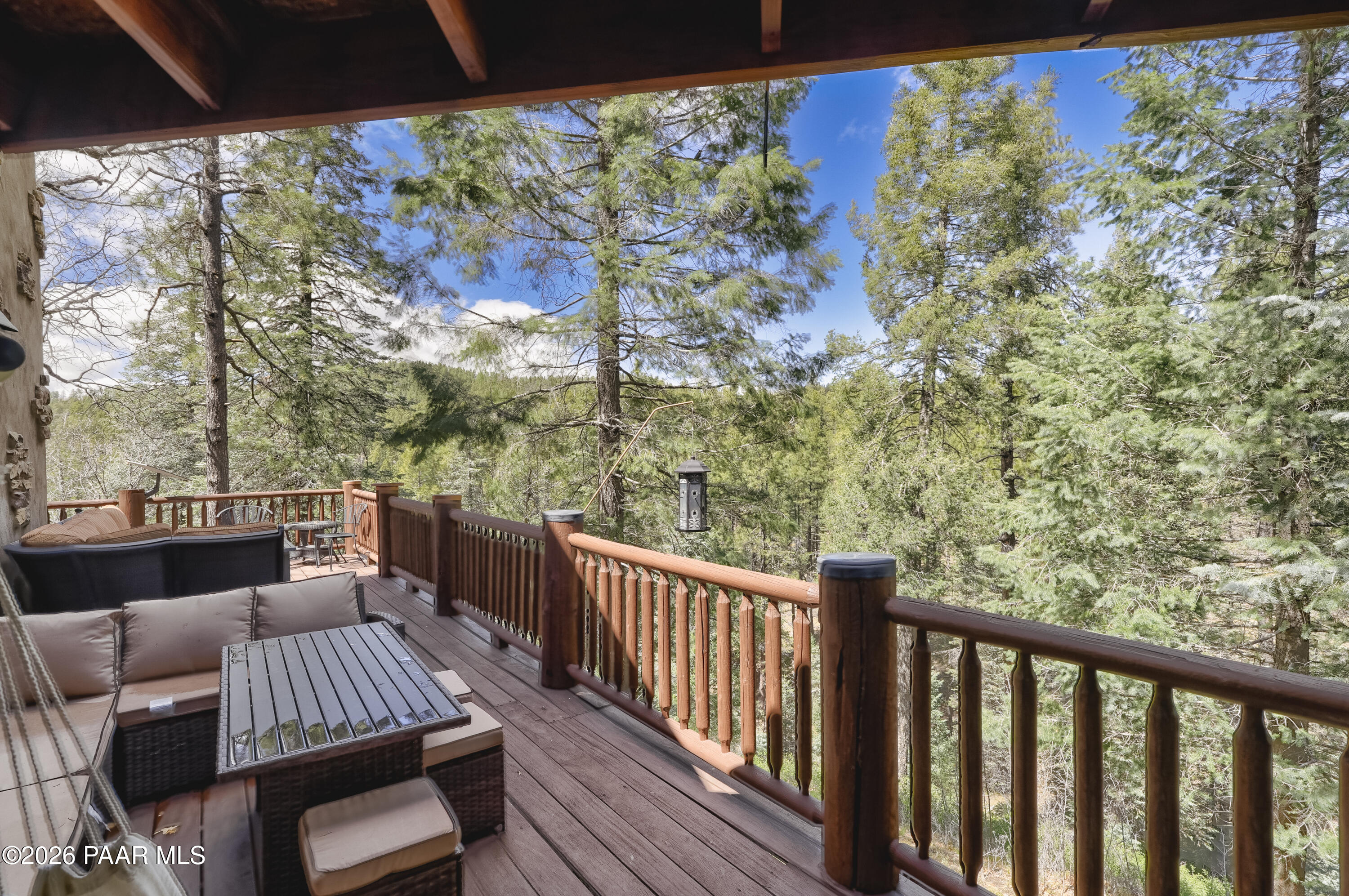 8105 South Comstock Mine Road Prescott, AZ 86303 - Photo 26 of 61 a view of a patio with wooden floor