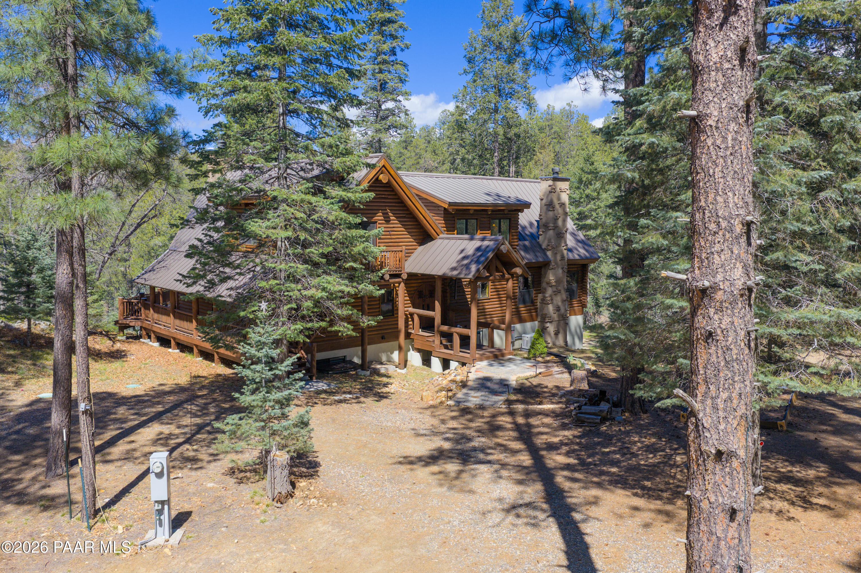 8105 South Comstock Mine Road Prescott, AZ 86303 - Photo 45 of 61 a view of a house with a yard