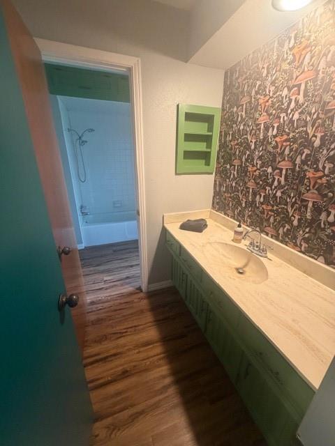 828 South Cockrell Hill Road Ovilla, TX 75154 - Photo 10 of 23 a bathroom with a sink and a mirror