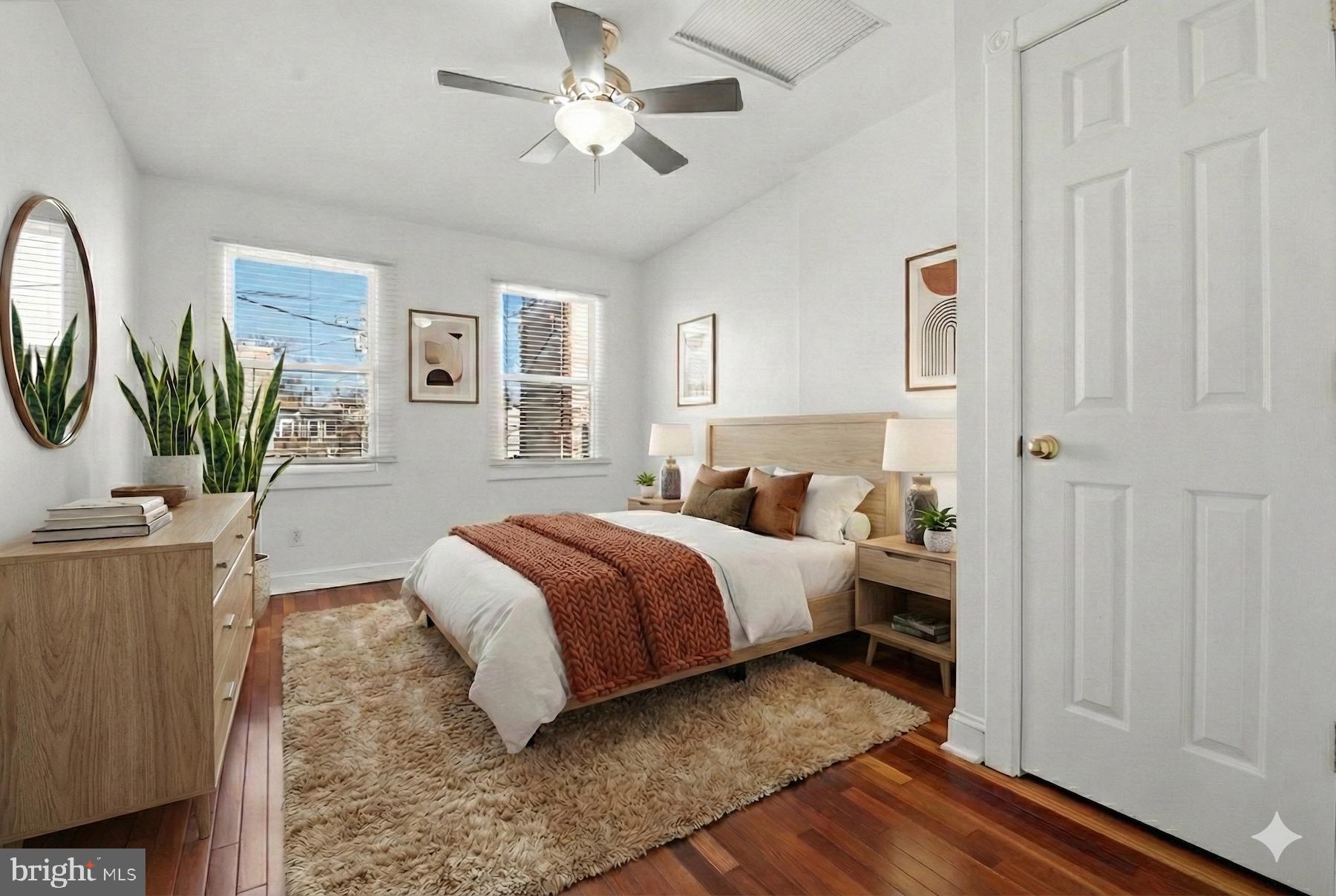 2510 Fleet Street Baltimore, MD 21224 - Photo 23 of 45 Virtually staged. Rear bedroom. Cozy and comfy!