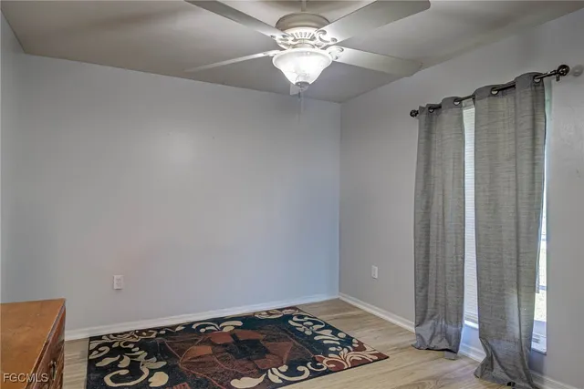 a view of a livingroom with a window