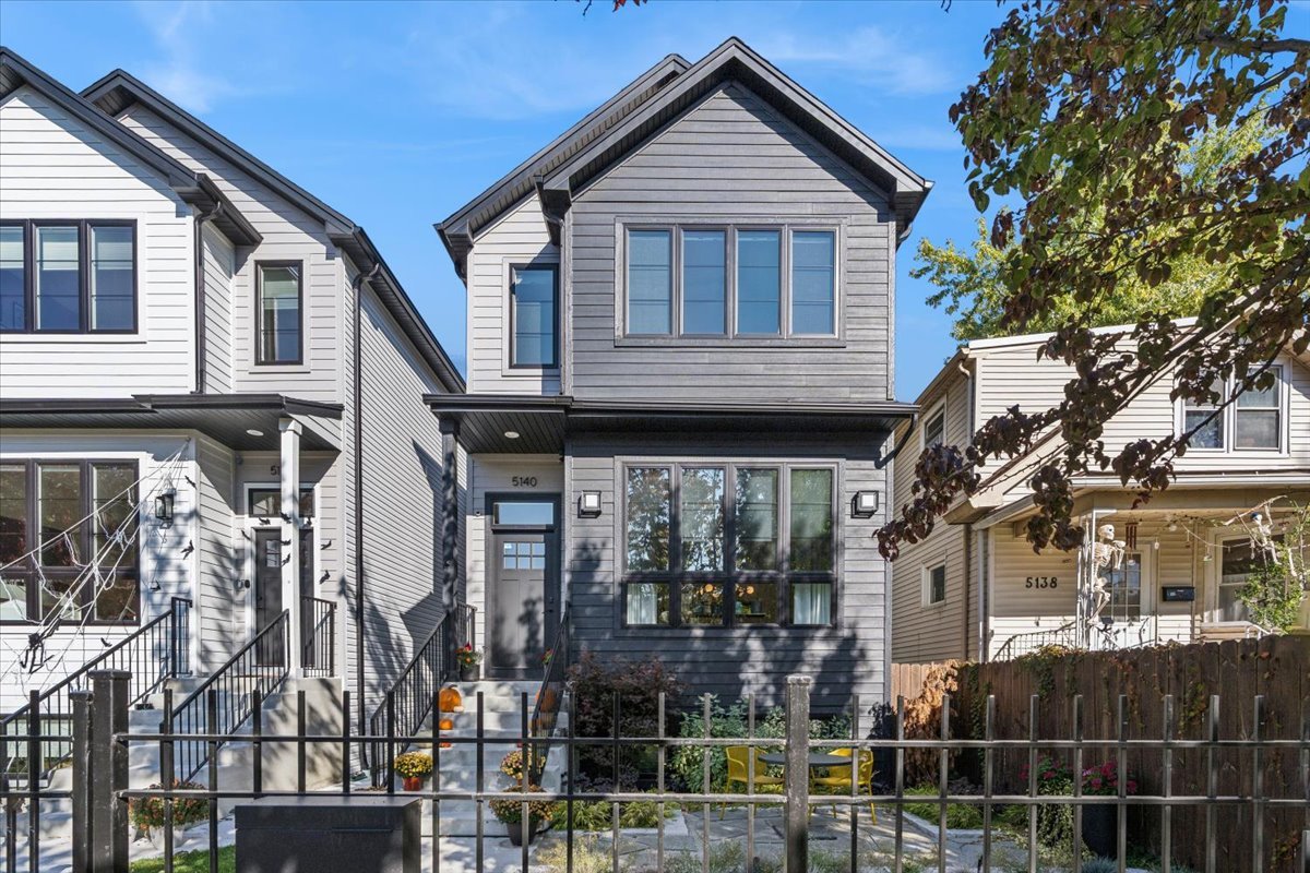 a front view of a house