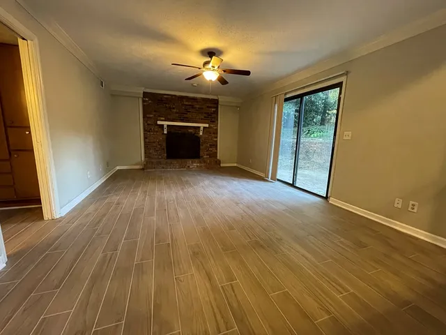 a view of a livingroom with a chandelier