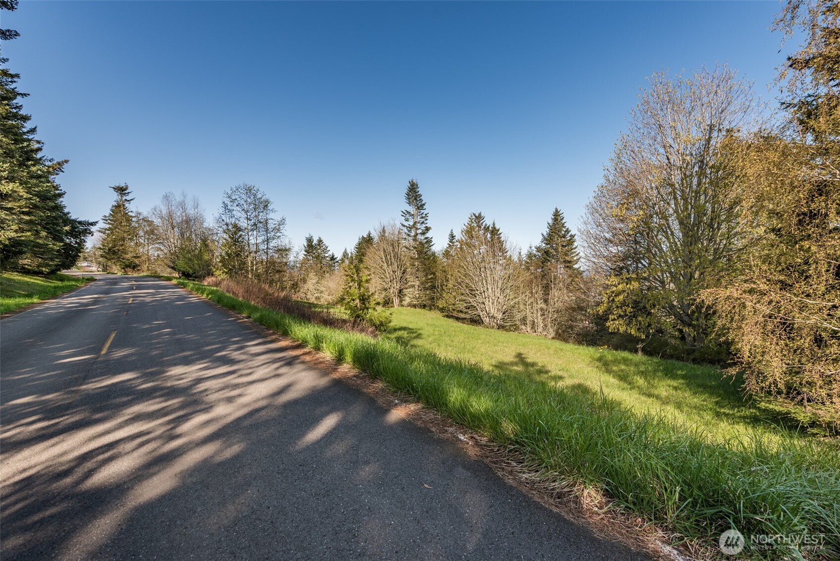 999 Ravens Ridge Road Sequim, WA 98382 - Photo 35 of 40 a view of a road with a yard