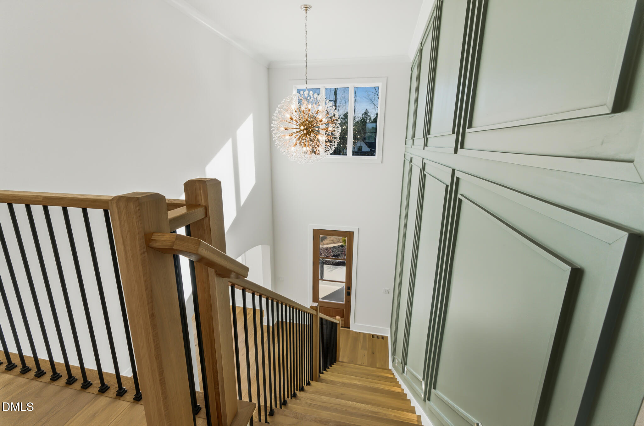45 Harvest View Way Franklinton, NC 27525 - Photo 37 of 64 a view of a hallway with wooden floor and staircase