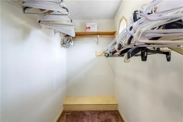 a view of walk in closet