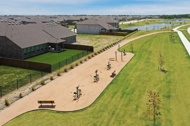 a view of a lake with houses