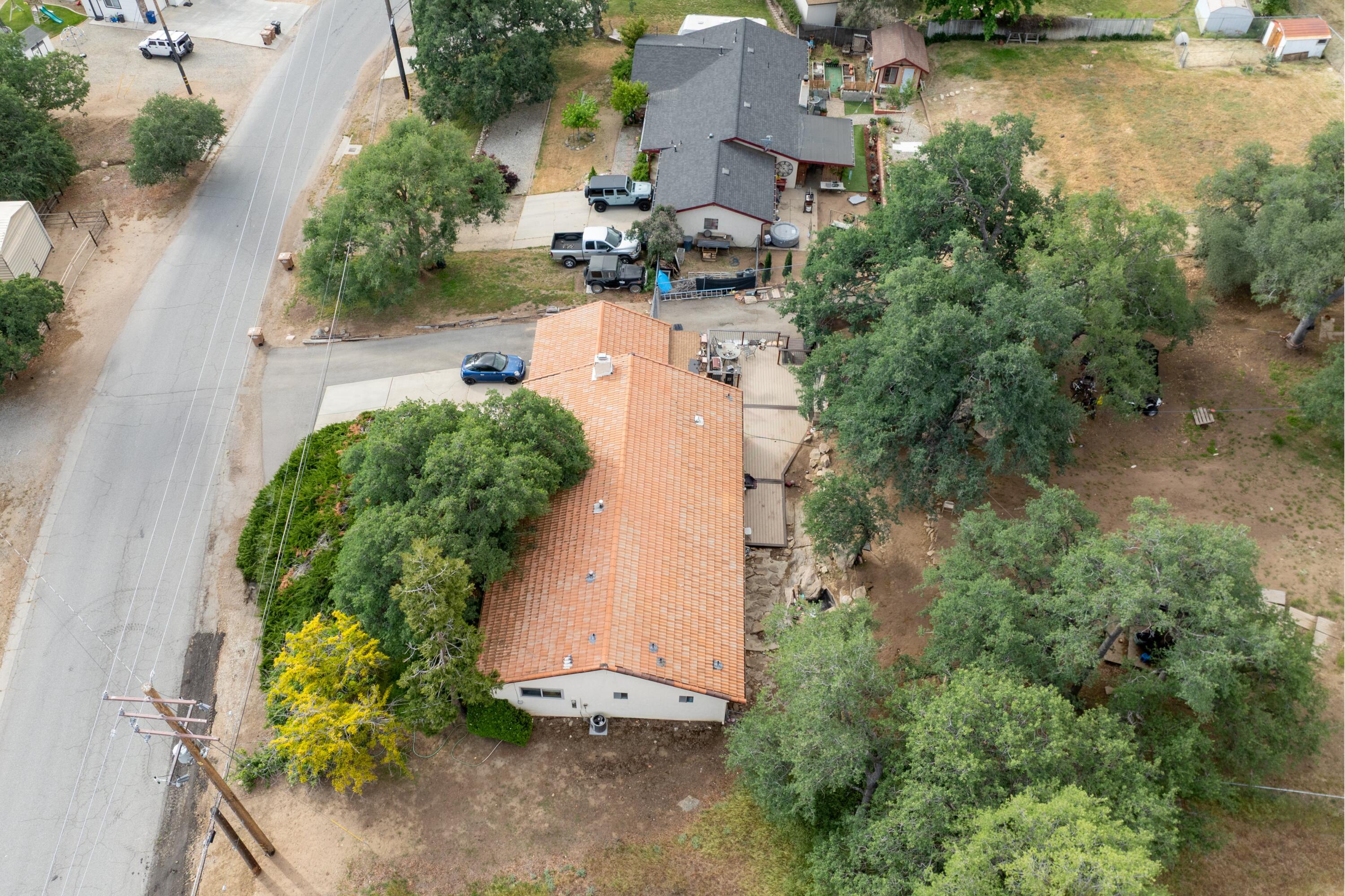 22217 Valley Vista Drive Tehachapi, CA 93561 - Photo 12 of 17 an aerial view of a house with a yard and lake view