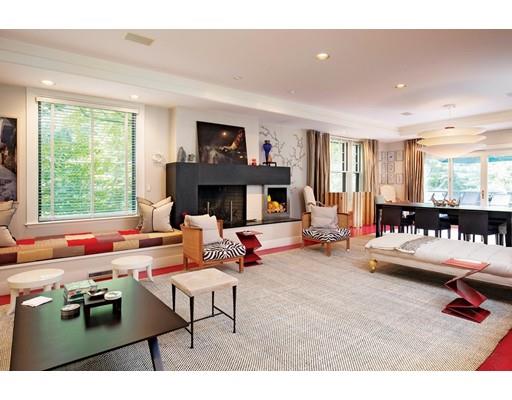 130 Dudley Road Newton, MA 02459 - Photo 3 of 21 a living room with furniture and a fireplace