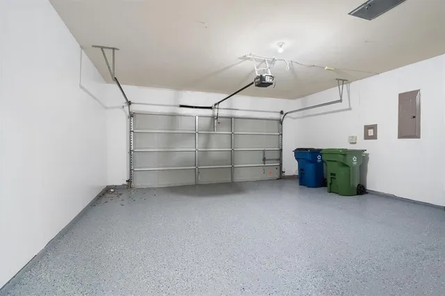 a view of a garage room