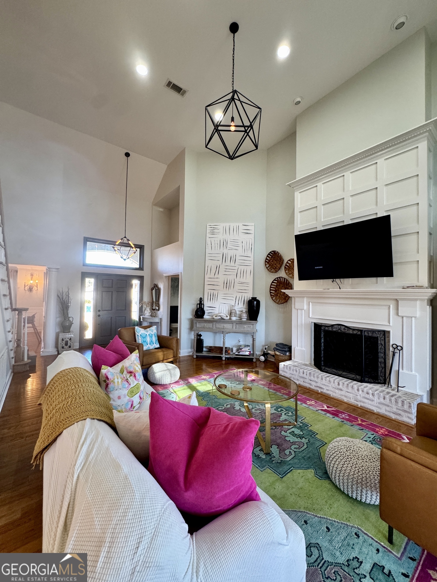 49 Aberdeen Circle Cordele, GA 31015 - Photo 15 of 63 a living room with furniture fireplace and flat screen tv