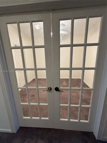 a view of front door