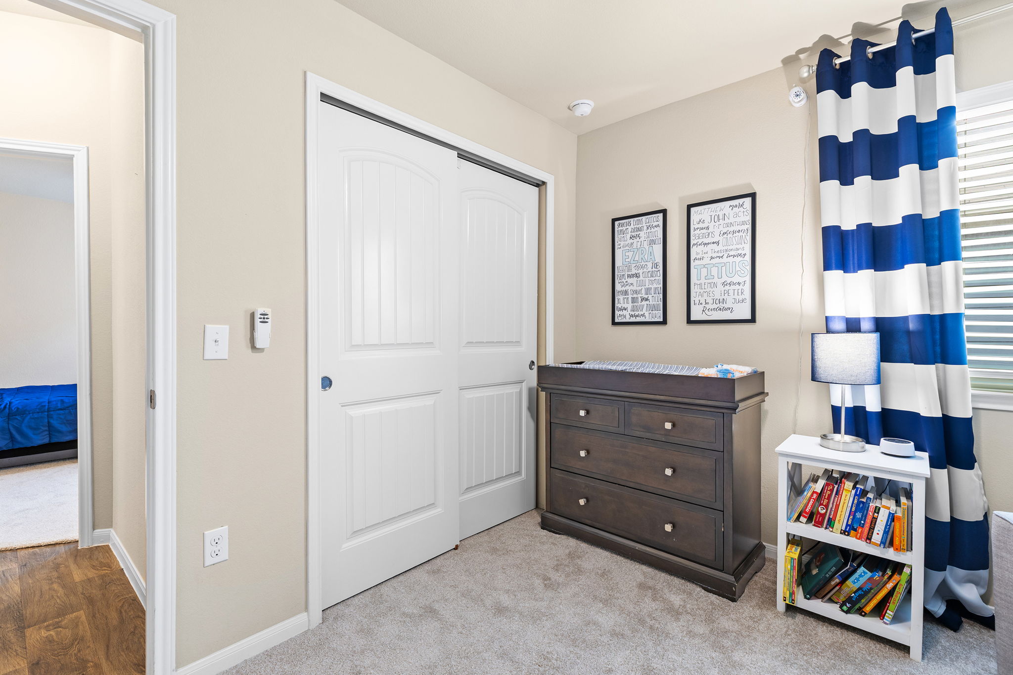 404 Cassandra Drive Hutto, TX 78634 - Photo 21 of 40 Bedroom featuring a closet and light carpet