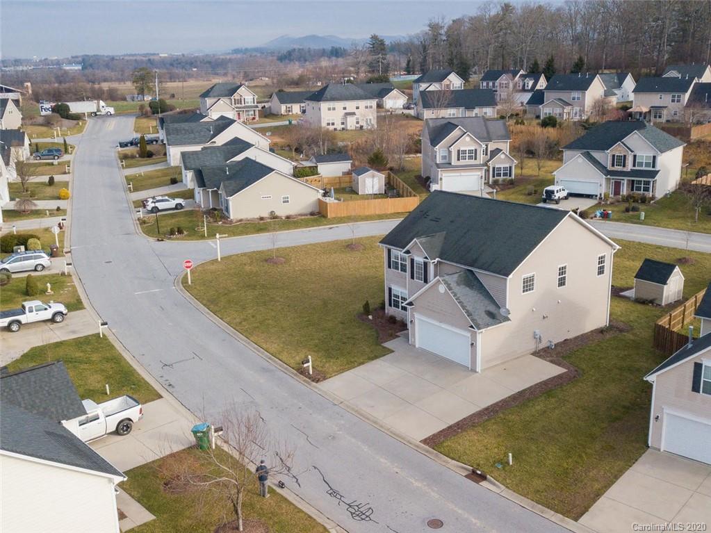 121 Haw River Road Fletcher, NC 28732 - Photo 39 of 42 an aerial view of a house with a yard