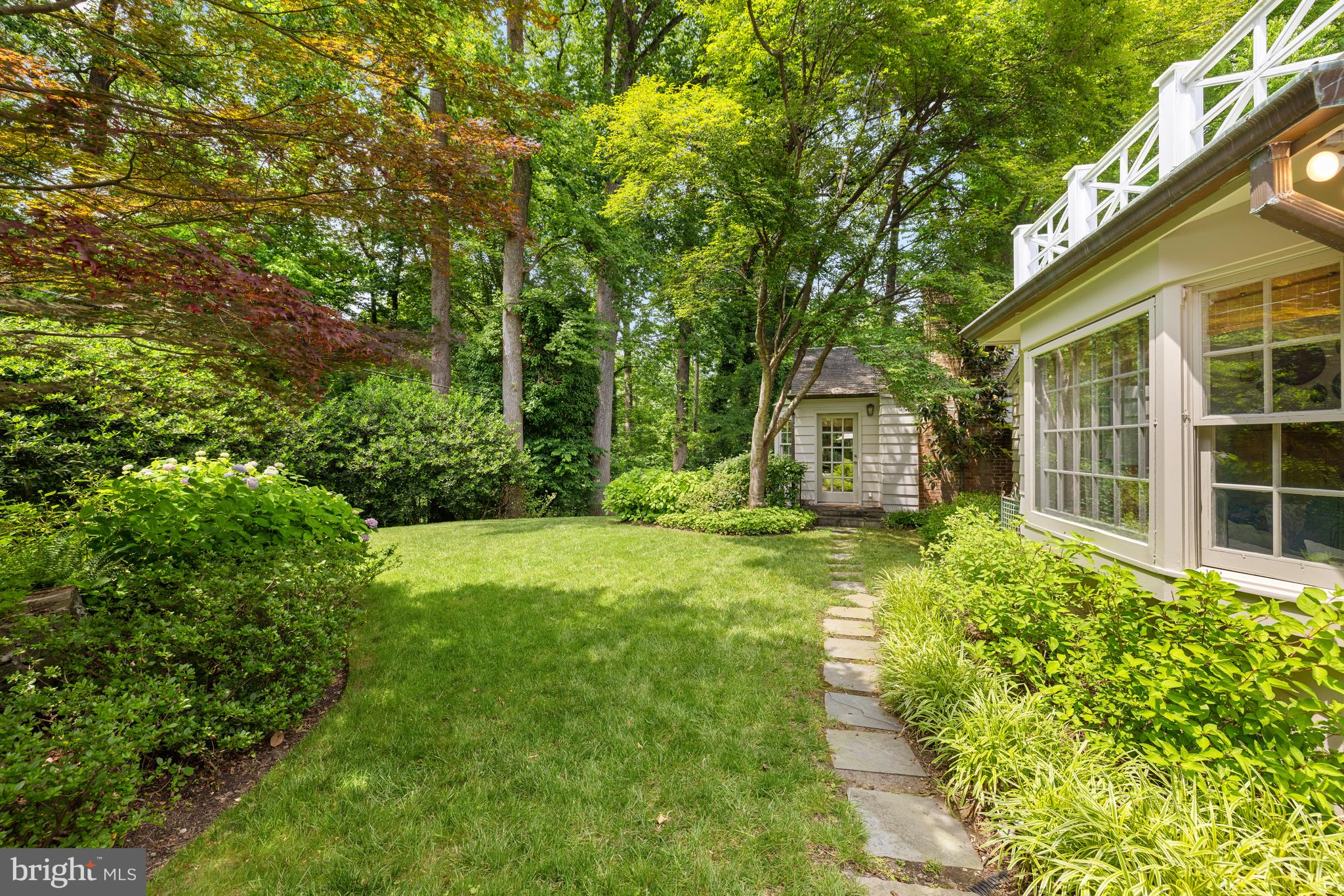 5060 Overlook Road Northwest Washington, DC 20016 - Photo 11 of 12 Lush Rear Yard