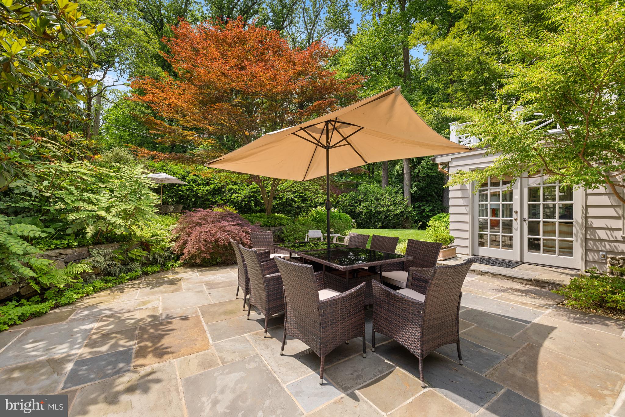 5060 Overlook Road Northwest Washington, DC 20016 - Photo 6 of 12 Expansive Flagstone Patio