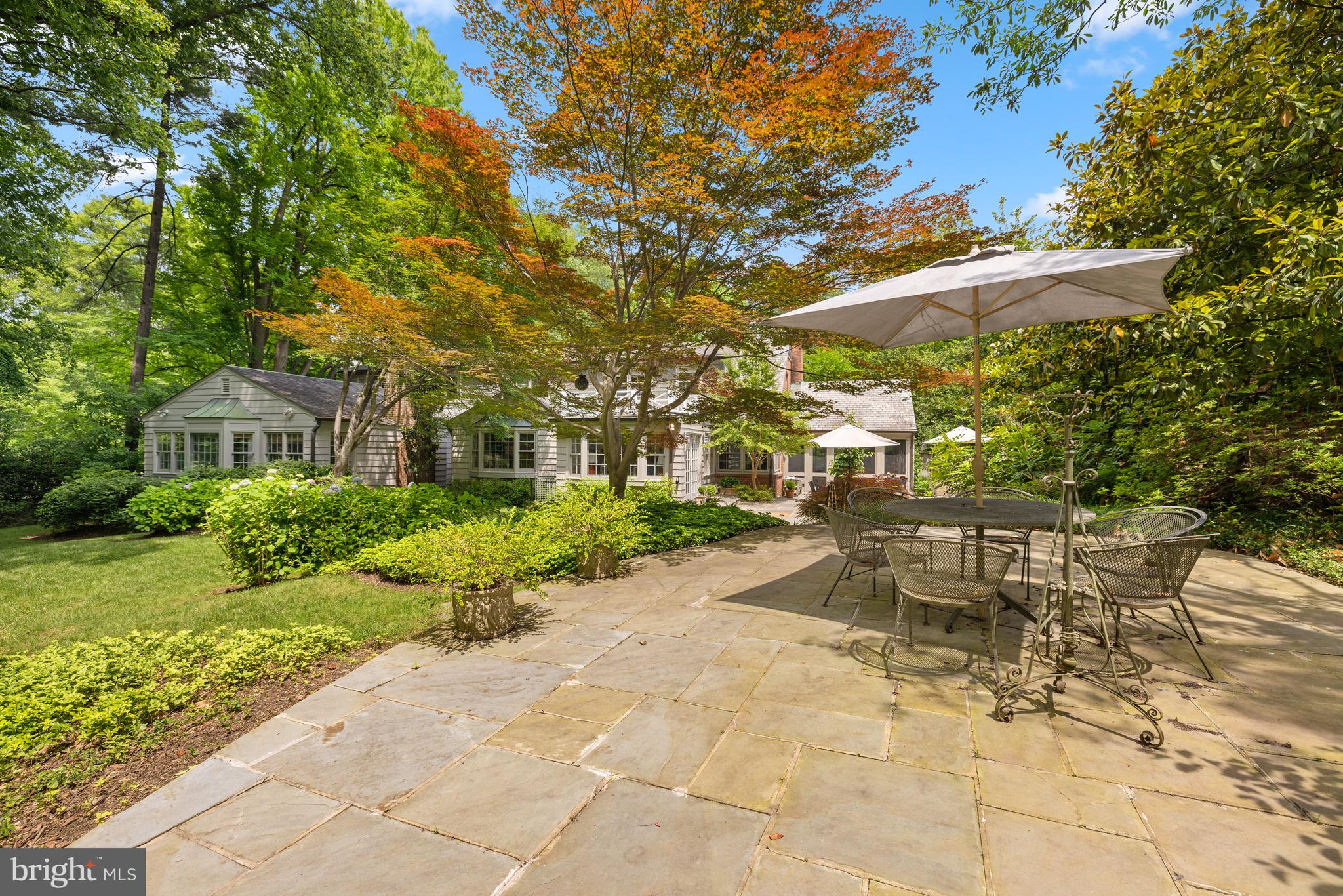 5060 Overlook Road Northwest Washington, DC 20016 - Photo 7 of 12 Expansive Flagstone Patio