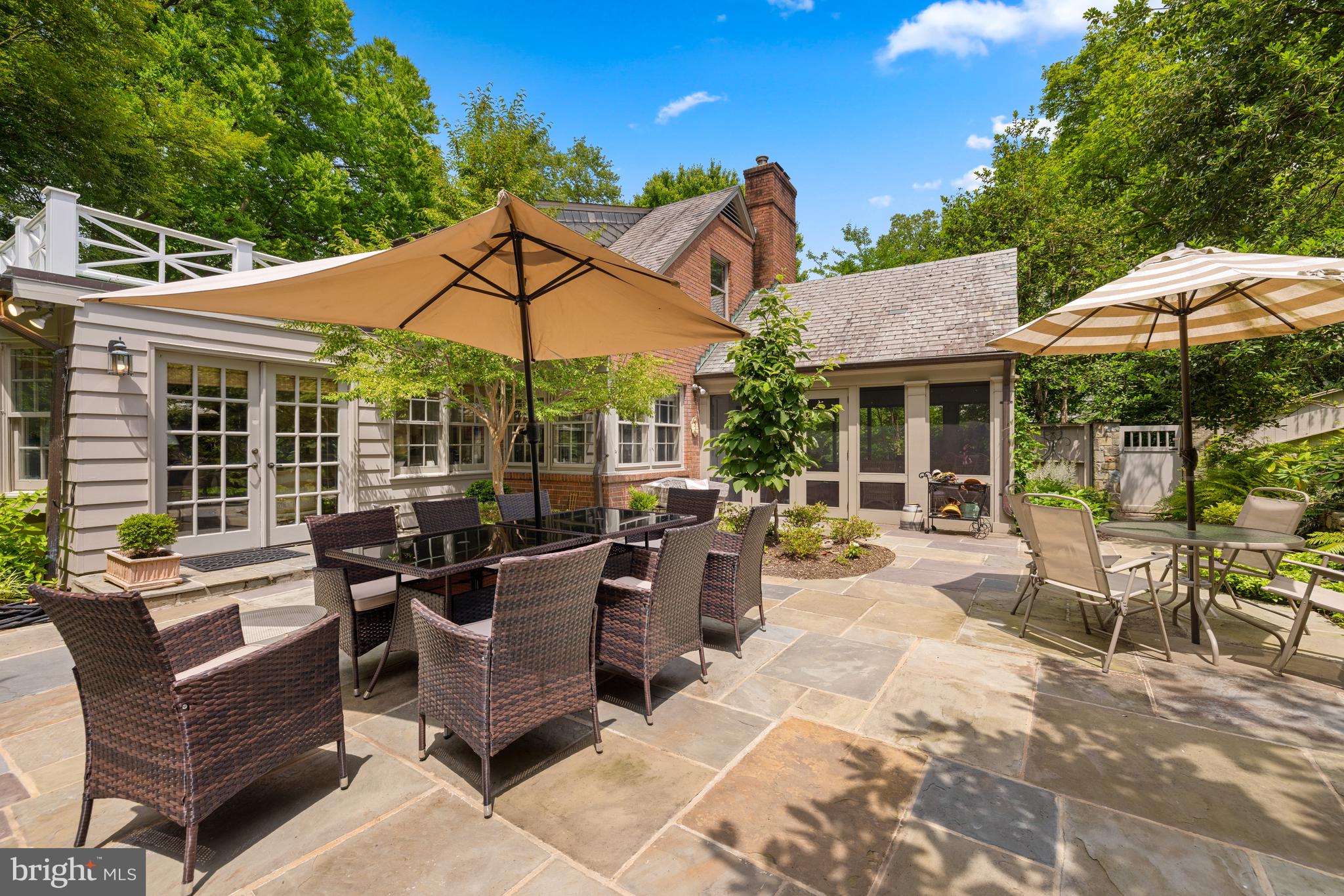 5060 Overlook Road Northwest Washington, DC 20016 - Photo 9 of 12 Expansive Flagstone Patio
