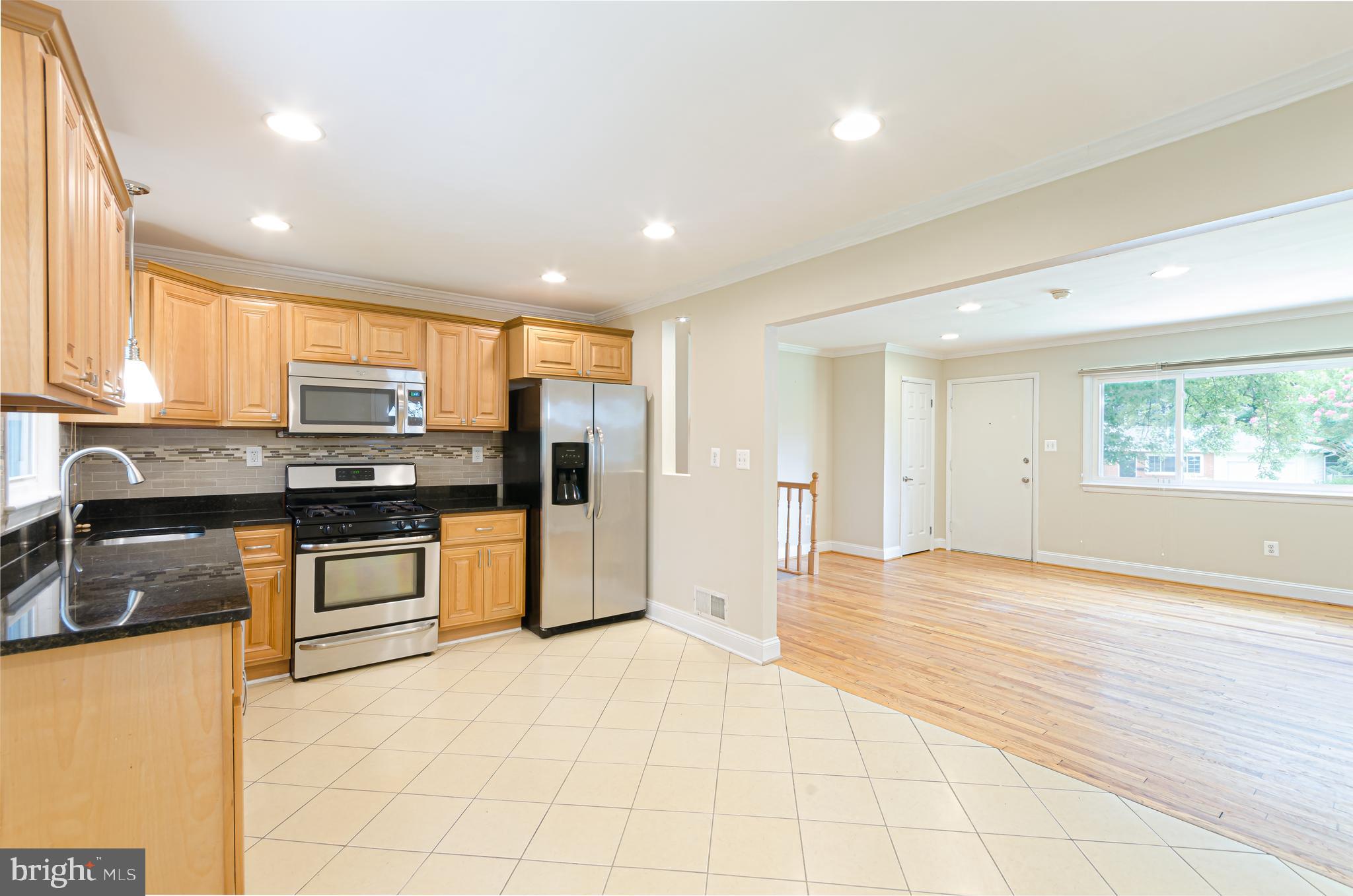7128 Layton Drive Springfield, VA 22150 - Photo 11 of 28 Kitchen with view of living room