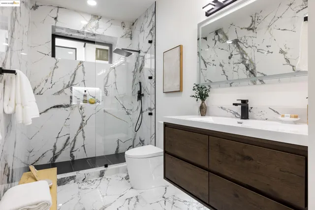 a white building with a outdoor space