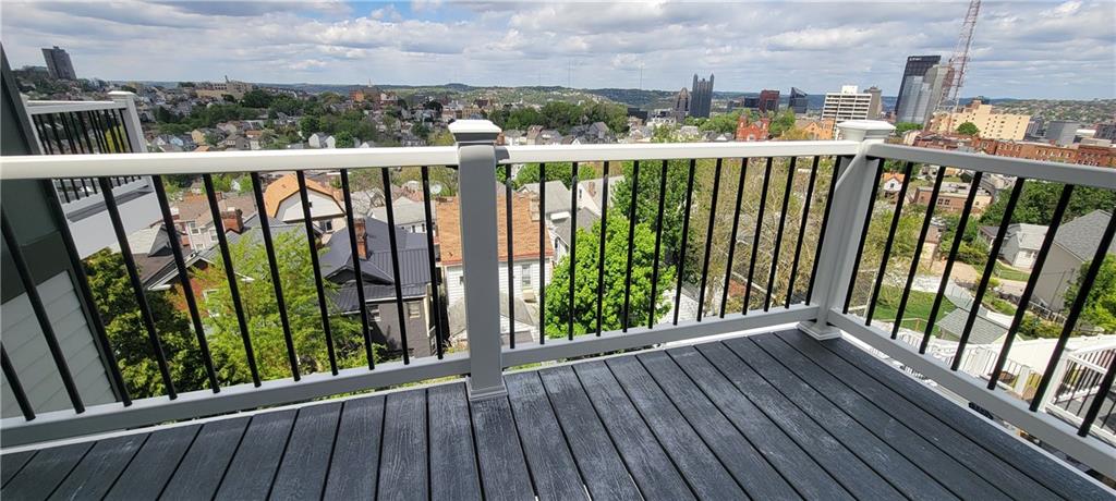 132 Prospect Street Mount Washington, PA 15211 - Photo 13 of 25 a view of a balcony with wooden floor