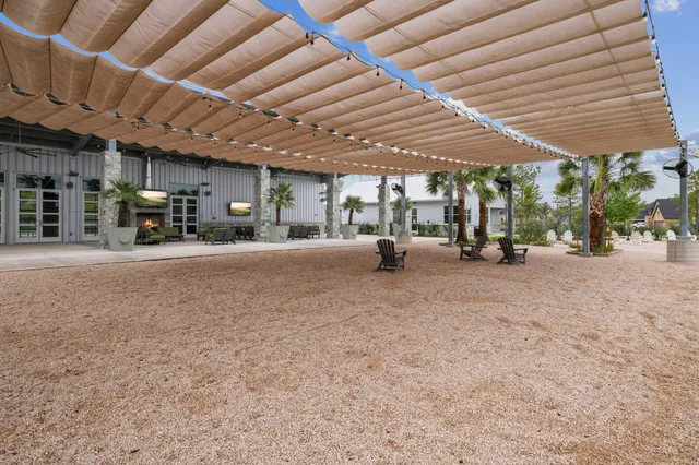a view of a big room with gym equipment