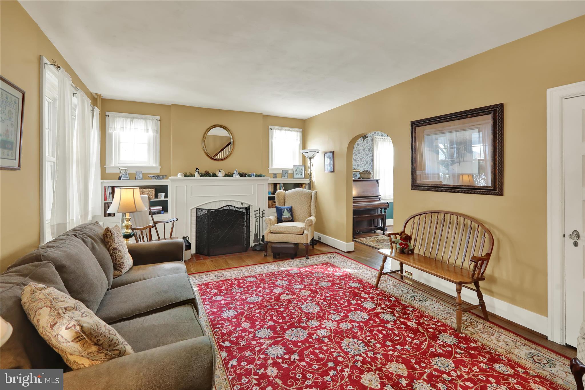 1415 Delaware Avenue Reading, PA 19610 - Photo 6 of 42 Fireplace flanked by bookcases
