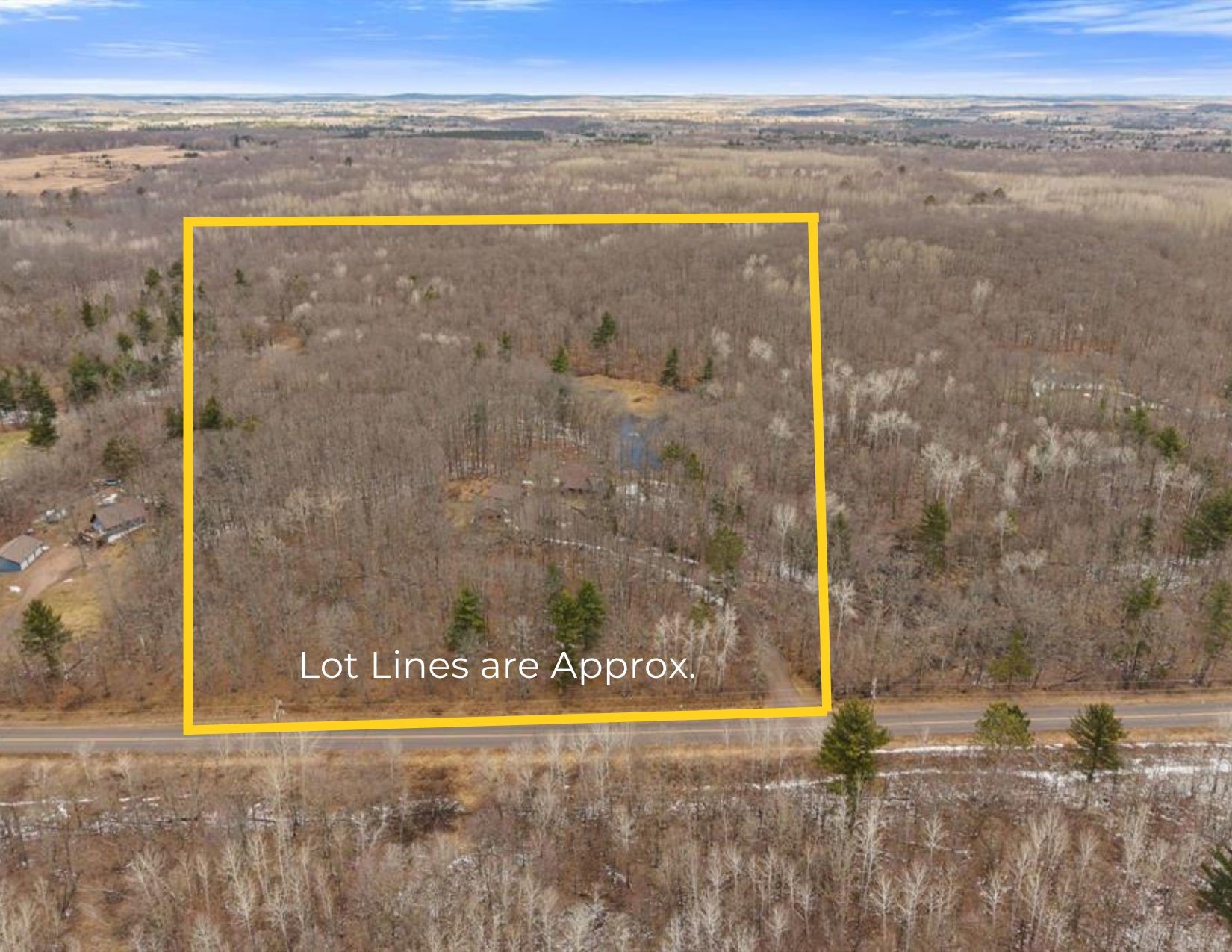 1388 West Town Hall Road Springbrook, WI 54875 - Photo 2 of 55 Lot is 498 wide x 1307 deep.