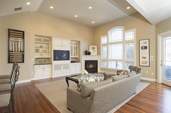 100 Westcliff Road Weston, MA 02493 - Photo 11 of 42 a living room with fireplace furniture and a flat screen tv