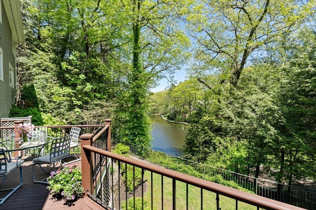 100 Westcliff Road Weston, MA 02493 - Photo 26 of 42 a view of a balcony with wooden fence
