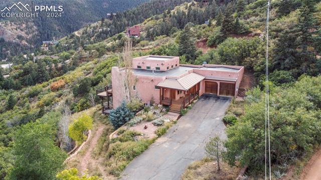 915 Oak Ridge Road Manitou Springs, CO 80829 - Photo 40 of 50 Aerial view of paved driveway