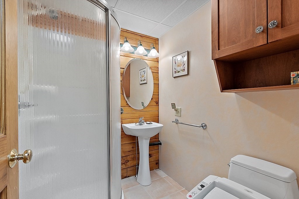 136 Wendell Road Warwick, MA 01378 - Photo 14 of 31 a bathroom with a toilet a sink and mirror