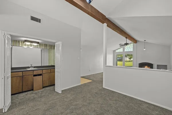 en view of empty room