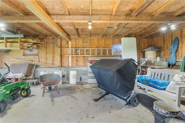 a room with gym equipment