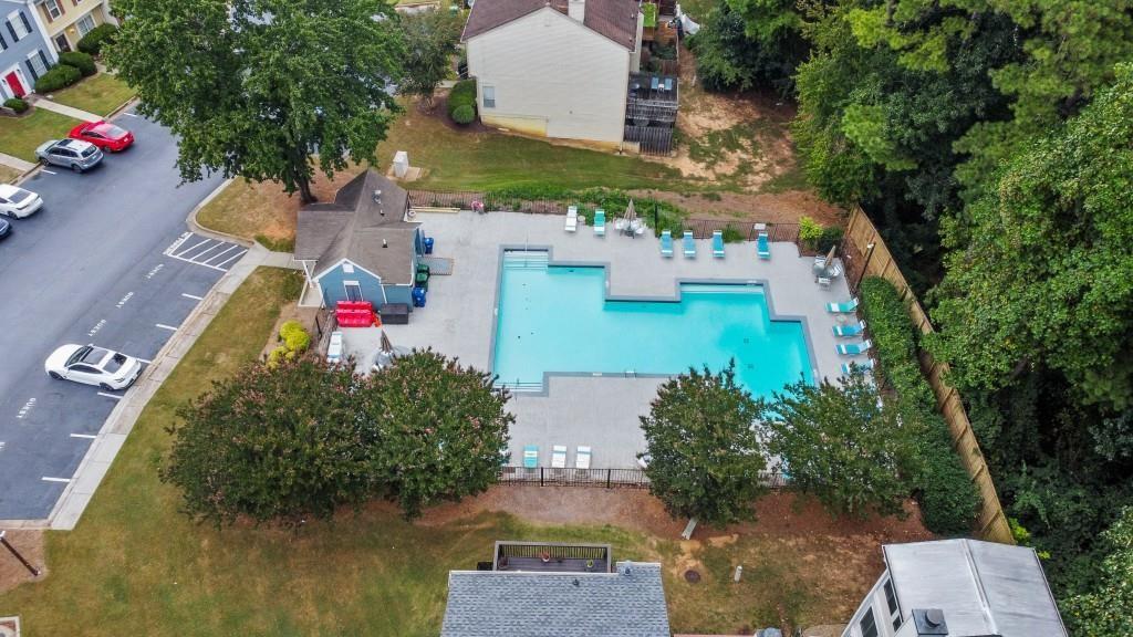 3509 Mt Vernon Circle Atlanta, GA 30340 - Photo 20 of 20 an aerial view of a house with outdoor space lake houses and lake view